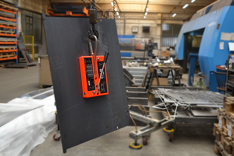 Použití jeřábového magnetu GP 250