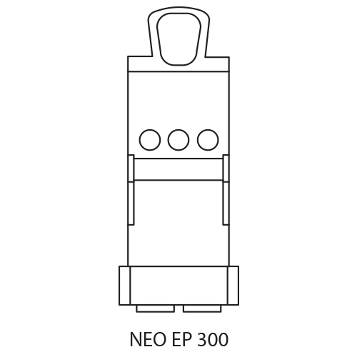 Výkres břemenového magnetu Neo EP 300
