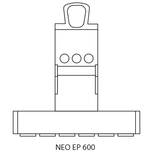 Výkres břemenového magnetu Neo EP 600